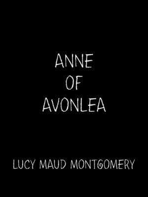 Anne of Avonlea - ebook